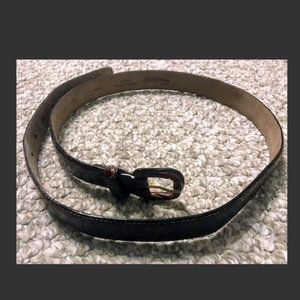 Saks Fifth Avenue Italy genuine Caiman crocodile belt